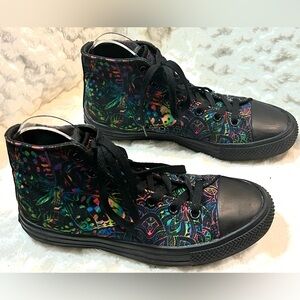 RAAD Black Multicolor Lace up High Top Sneakers Women’s size 7.5W Men’s size 6M